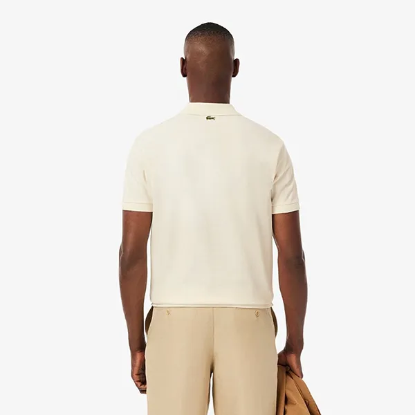 Áo Polo Nam Lacoste Men's Classic Shirt With Petit Piqué Emblem White PH5915 XFJ Màu Trắng Ngà Size 3