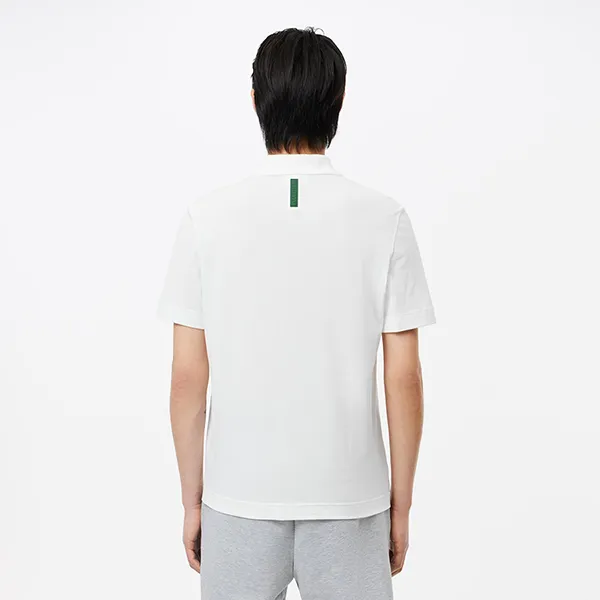 Áo Polo Nam Lacoste Men's Regular Fit Lacoste Movement Piqué PH8361 51 001 Màu Trắng Size 3