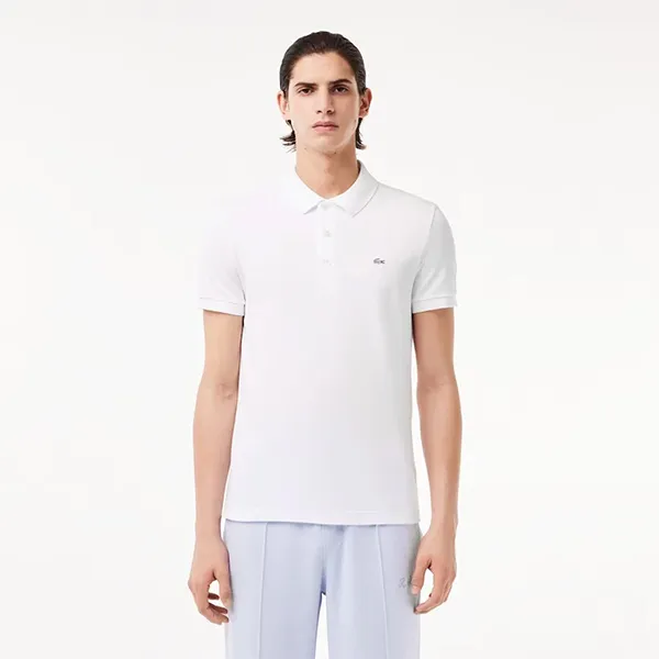Áo Polo Nam Lacoste Men's Slim Fit White LAMEPOWHSF Màu Trắng Size XL