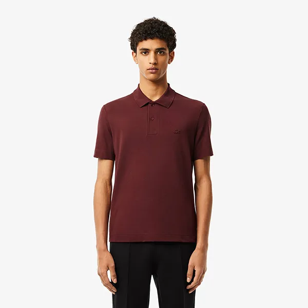 Áo Polo Nam Lacoste Movement Shirt Ultra Light Pique PH8361 BZD Màu Đỏ Mận Size 4
