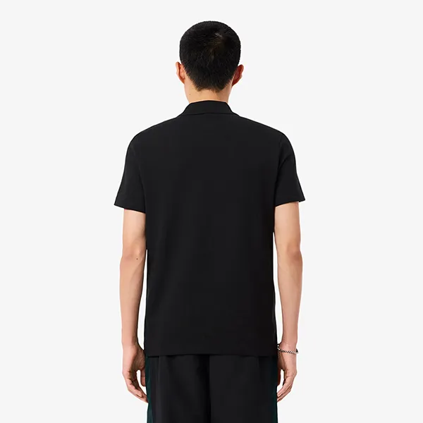 Áo Polo Nam Lacoste Regular Fit Colour Block Petit Piqué Shirt Black PH5918 6XH Màu Đen Size 3