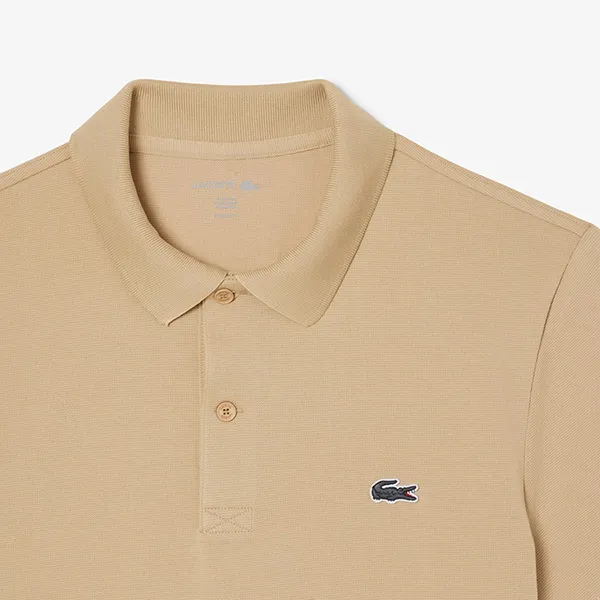 Áo Polo Nam Lacoste Regular Fit Cotton Blend DH5522 02S Màu Be Đậm Size 3
