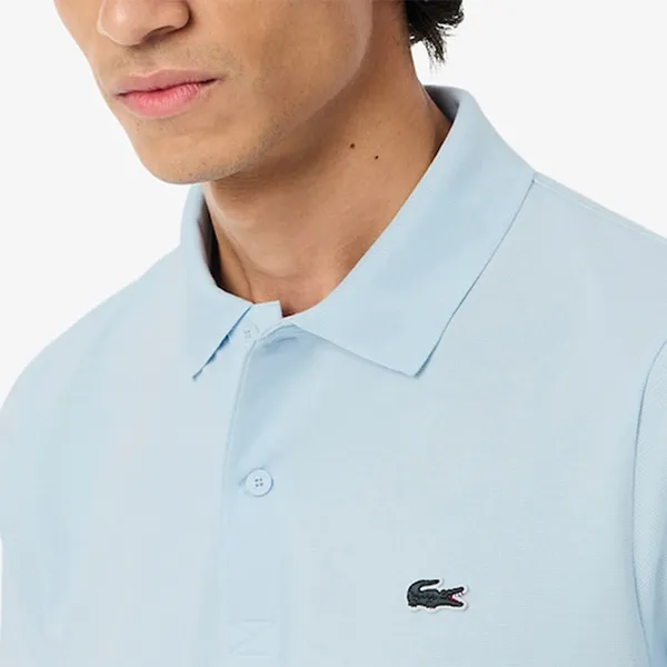 Áo Polo Nam Lacoste Regular Fit Cotton Blend DH5522 T01 Màu Xanh Nhạt Size 4