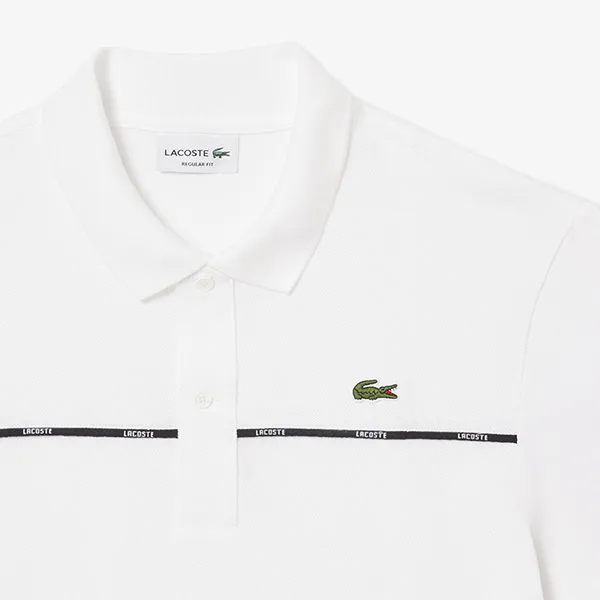 Áo Polo Nam Lacoste Regular Fit Logo Trim L.12.12 PH9863 001 Màu Trắng Size 3