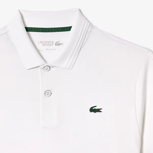 Áo Polo Nam Lacoste Regular Fit Ultra Dry Jersey Tennis DH1822 Z92 Màu Trắng Size 3