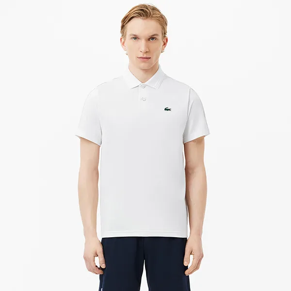 Áo Polo Nam Lacoste Regular Fit Ultra Dry Jersey Tennis DH1822 Z92 Màu Trắng Size 3