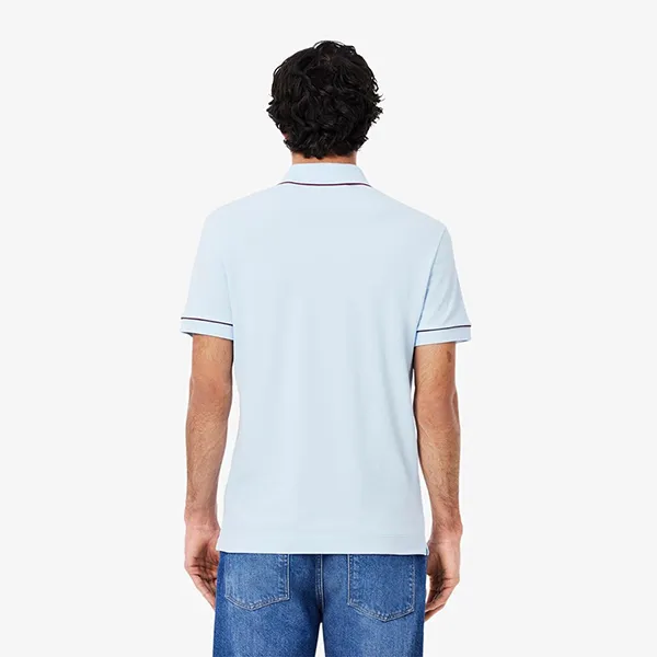 Áo Polo Nam Lacoste Smart Paris Stretch Regular Fit Blue PH8184 T01 Màu Xanh Nhạt Size 5