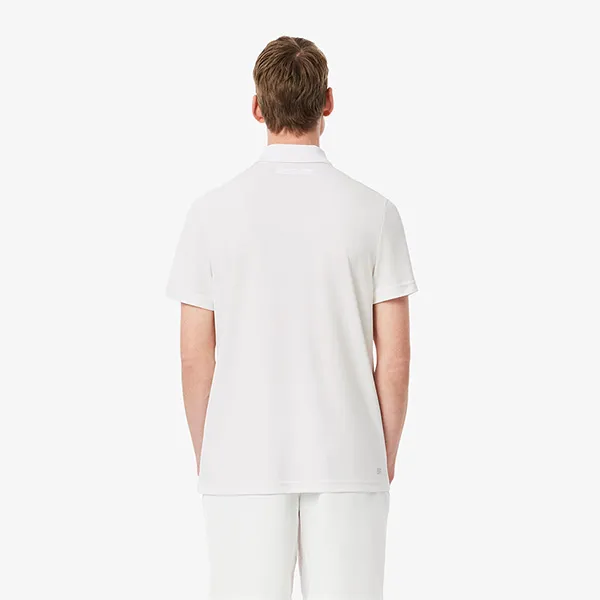 Áo Polo Nam Lacoste Tennis x Novak Djokovic DH8971 51 001 Màu Trắng Size 3