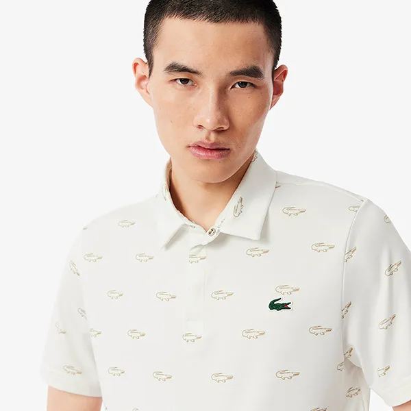 Áo Polo Nam Lacoste Ultra-dry DH5175 4KF Màu Trắng Size 3