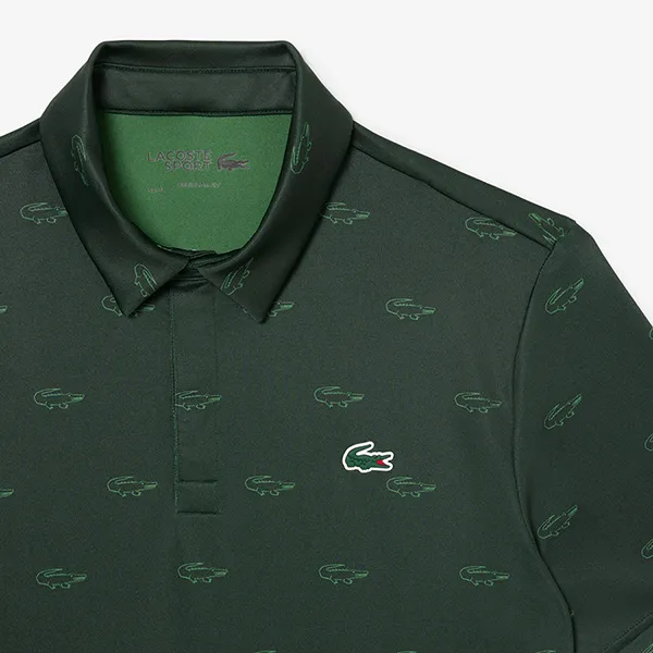 Áo Polo Nam Lacoste Ultra-dry DH5175 E3D Màu Xanh Lá Size 3