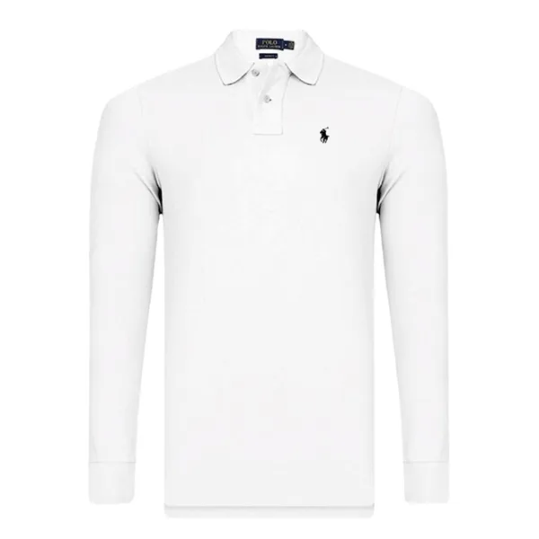 Áo Polo Nam Ralph Lauren Long-sleeved Slim Fit RLNEUWHITELS Màu Trắng Size S