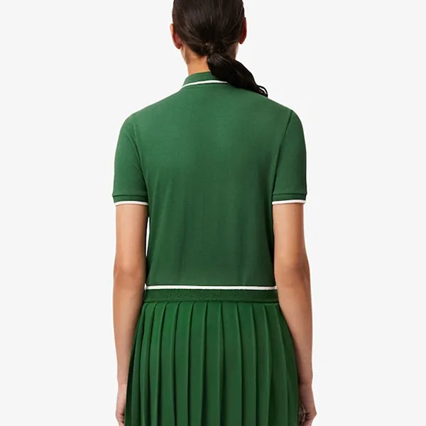 Áo Polo Nữ Lacoste Regular Fit Tennis Thermo-Regulating PF8603-51-YRR Màu Xanh Green Size 34