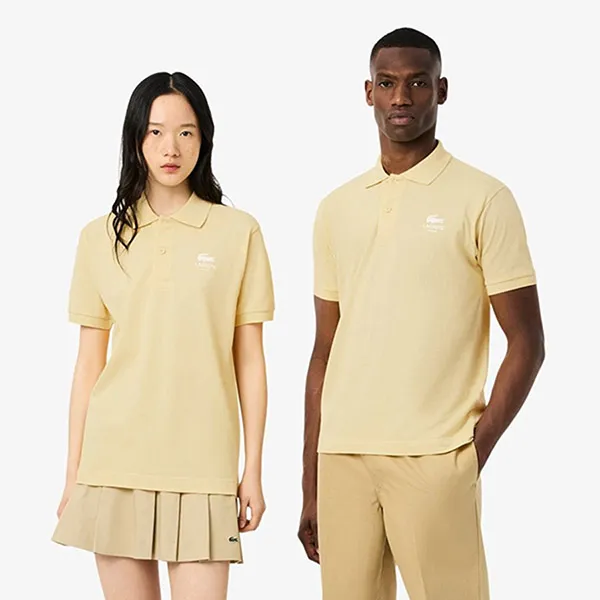 Áo Polo Unisex Lacoste L.12.12 PH2723 361 Màu Vàng Size 2