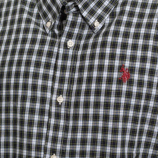 Áo Sơ Mi Nam U.S. Polo Assn. US40104054-843 Hoạ Tiết Kẻ Màu Xám Size S
