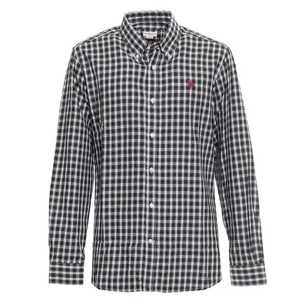 Áo Sơ Mi Nam U.S. Polo Assn. US40104054-843 Hoạ Tiết Kẻ Màu Xám Size S