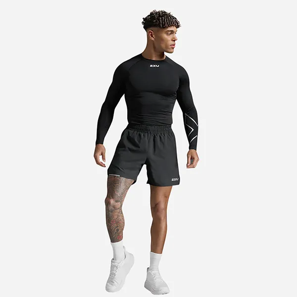 Áo Thun Dài Tay Bó Cơ Nam 2XU Core Compression MA6398a-BLK/SIL Màu Đen Size S