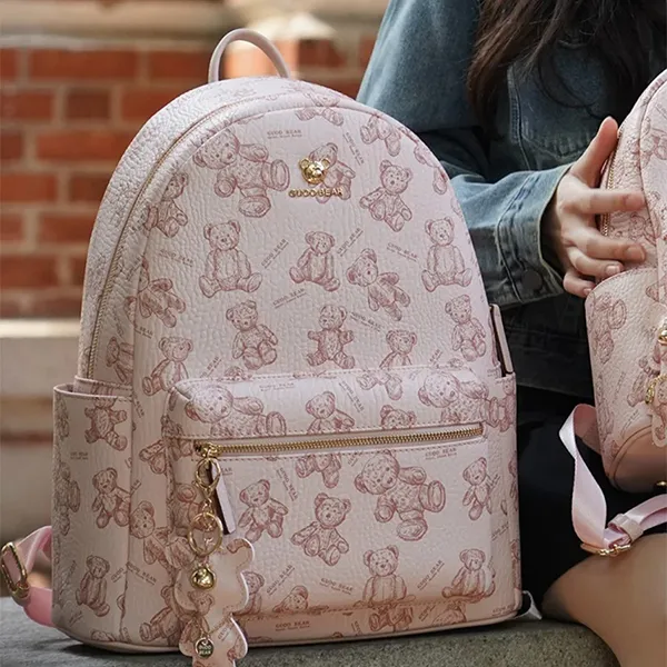 Balo Guoo Bear GU8029 Màu Hồng