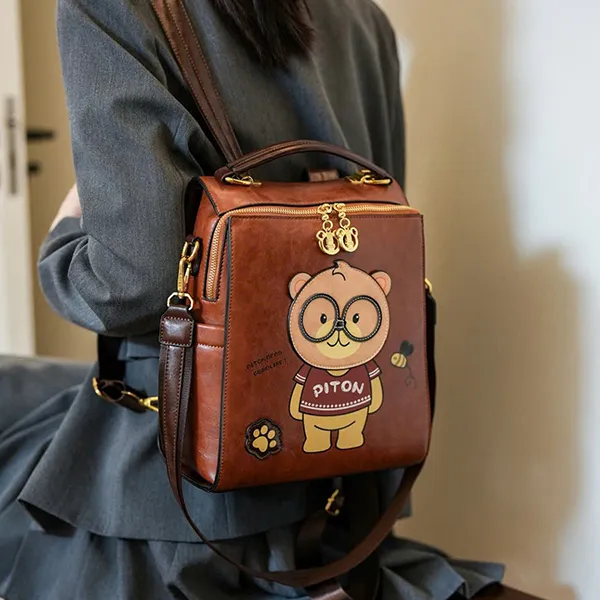 Balo Nữ Beibaobao S8368 6977374782624 Dark Brown Màu Nâu Đậm