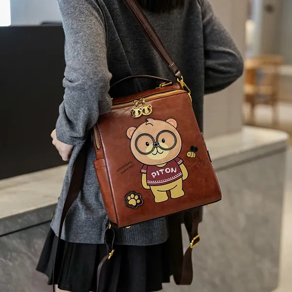 Balo Nữ Beibaobao S8368 6977374782624 Dark Brown Màu Nâu Đậm