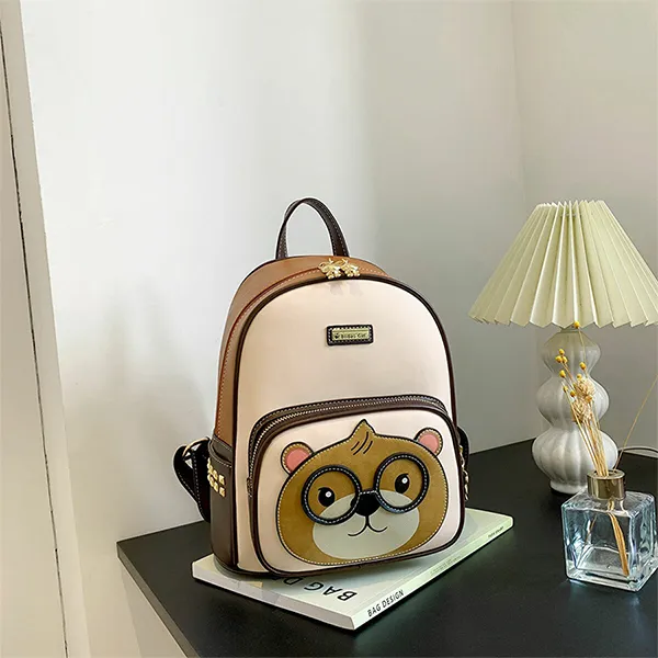 Balo Nữ Beibaobao Women's Urban Backpack 6973384987035 Màu Nâu Kem