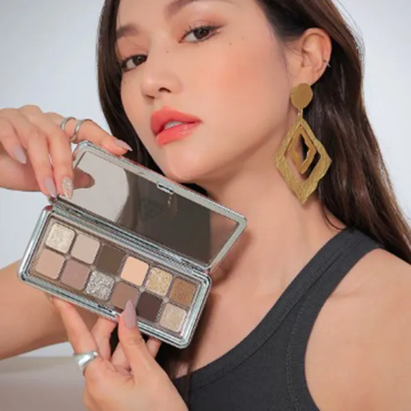 Bảng Phấn Mắt 12 Ô 3CE New Take Eyeshadow Palette Raw Neutrals 9.5g