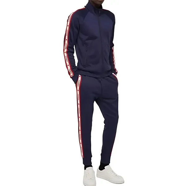 Bộ Quần Áo Nam Dsquared2 Leaf Logo Cotton Blend Track Jacket SP000177 Màu Đỏ - Xanh Blue Size S