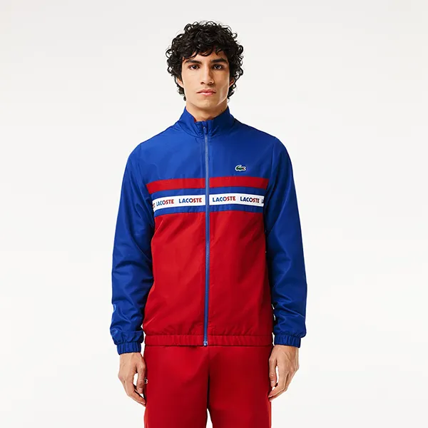 Bộ Thể Thao Nam Lacoste Men's Tennis Sweatsuit WH7567 Màu Xanh/Đỏ Size XS