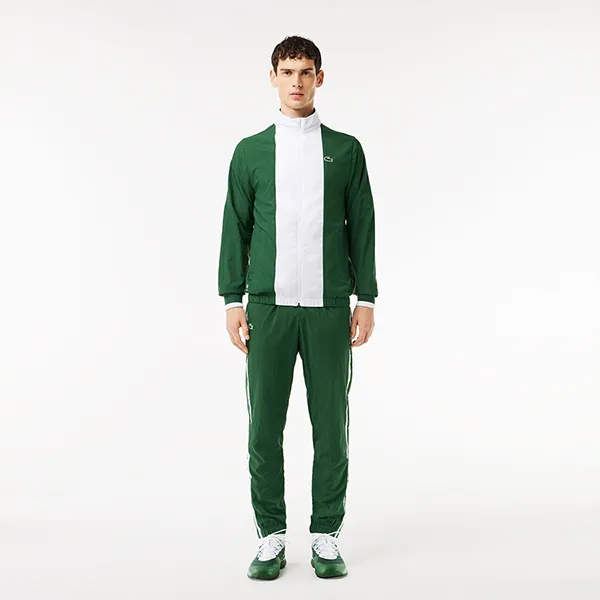 Bộ Thể Thao Nam Lacoste Sport x Daniil Medvedev Sportsuit WH7581XANHLA Màu Xanh Green Size XS