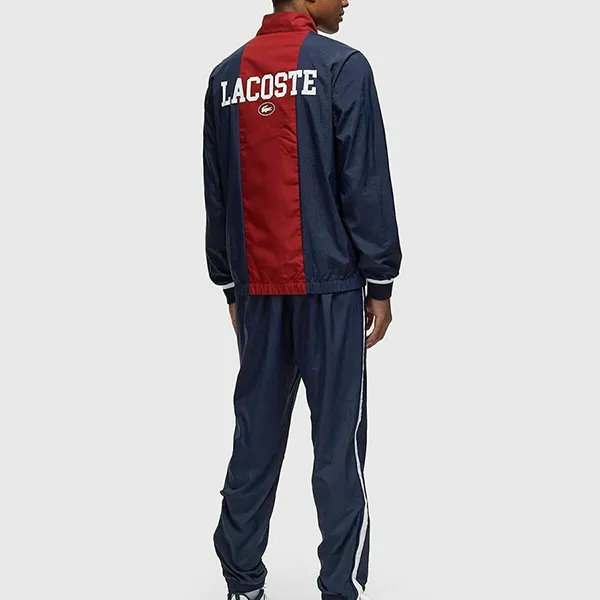 Bộ Thể Thao Nam Lacoste Training Blue/Red Tracksuit Set WH7581-1 Màu Xanh Đỏ Size S