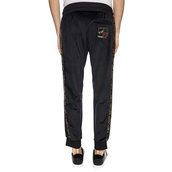 Bộ Thể Thao Nam Roberto Cavalli Black Sporty Chenille Full Zup Hooded IYX02P-1 Màu Đen Size M