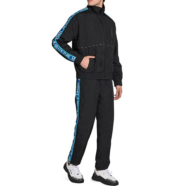 Bộ Thể Thao Nam Versace Jeans Couture Logo Tape 72GA41T-1 Màu Đen Size 48