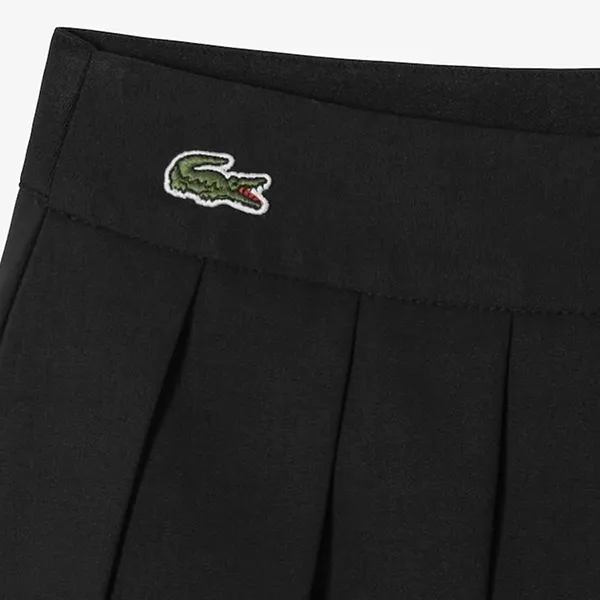 Chân Váy Nữ Lacoste Women's Mid Length Pleated Skirt JF408E 54N 031 Màu Đen Size 34