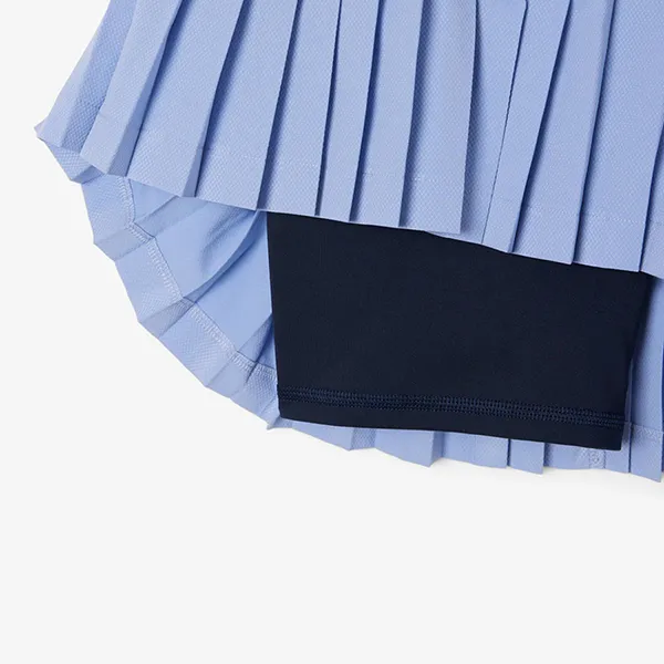 Chân Váy Nữ Lacoste Women's Ultra Dry Lined Tennis Skirt JF8594 51 AI2 Màu Xanh Nhạt Size 38