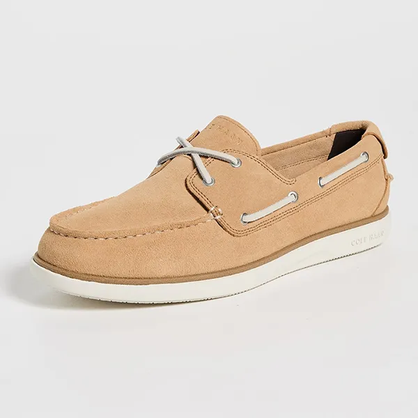 Giày Lười Nam Cole Haan GP Windward Boat C40594-410 Màu Nâu Nhạt Size 41