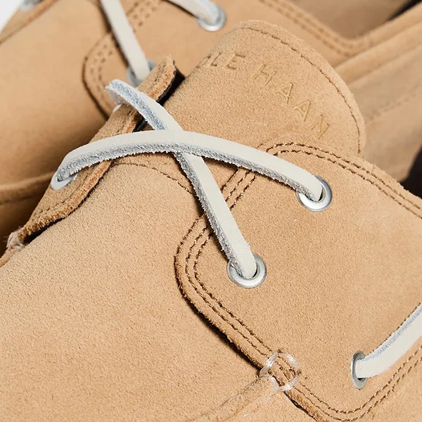 Giày Lười Nam Cole Haan GP Windward Boat C40594-410 Màu Nâu Nhạt Size 41