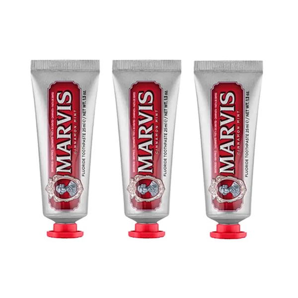 Combo 3 Tuýp Kem Đánh Răng Marvis Cinnamon Mint 25ml