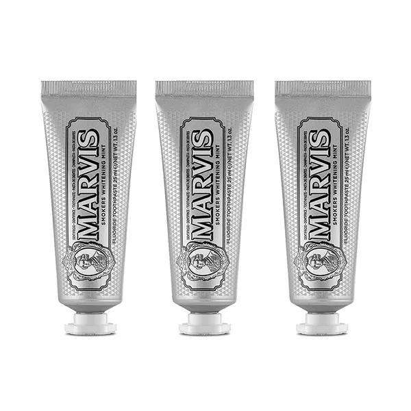 Combo 3 Tuýp Kem Đánh Răng Marvis Smokers Whitening Mint 25ml