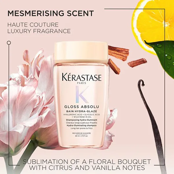 Dầu Gội Bóng Mượt Kérastase Gloss Absolu Bain Hydra-Glaze Shampoo 80ml