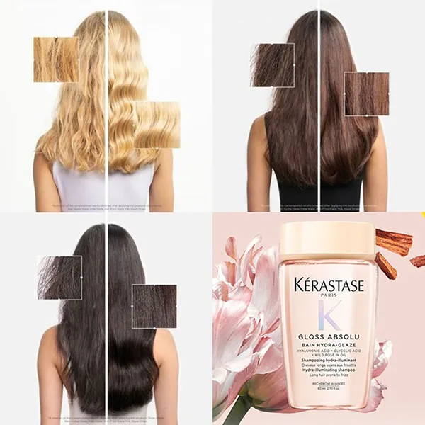 Dầu Gội Bóng Mượt Kérastase Gloss Absolu Bain Hydra-Glaze Shampoo 80ml