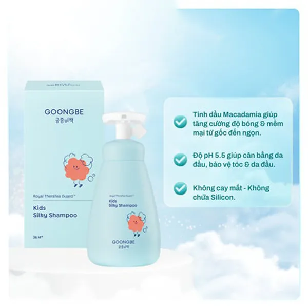 Dầu Gội Cho Bé Gái Goongbe Kids Silky Shampoo 300ml