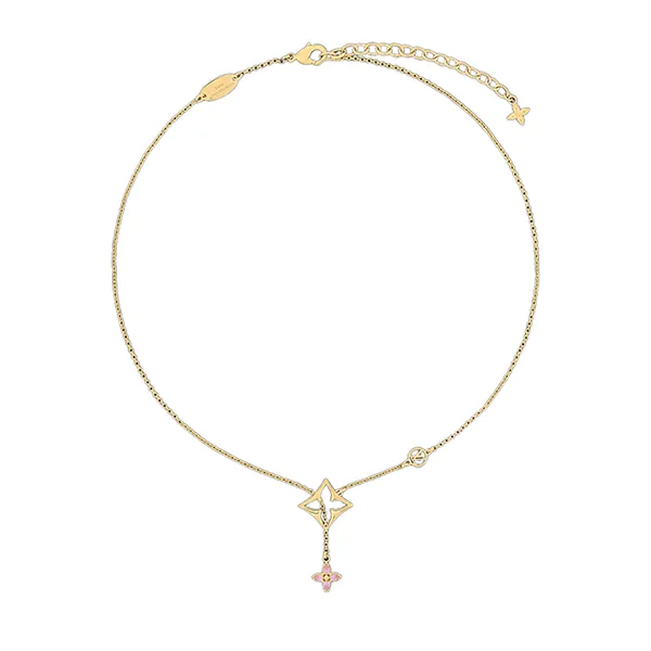Dây Chuyền Nữ Louis Vuitton LV Flowergram M03246 Màu Vàng Gold