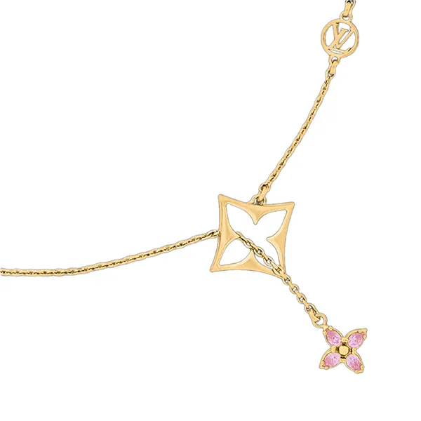 Dây Chuyền Nữ Louis Vuitton LV Flowergram M03246 Màu Vàng Gold