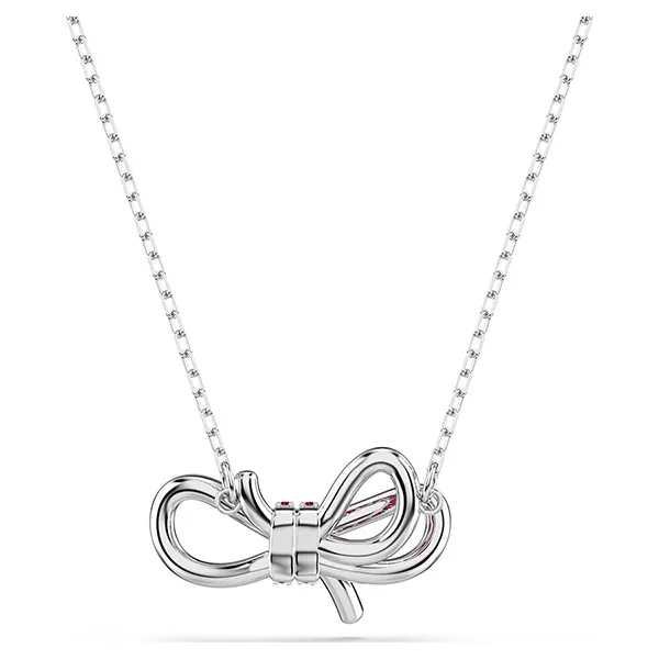 Dây Chuyền Nữ Swarovski Lifelong Bow Pendant Bow, Pink, Rhodium Plated 5723556 Màu Hồng