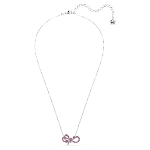 Dây Chuyền Nữ Swarovski Lifelong Bow Pendant Bow, Pink, Rhodium Plated 5723556 Màu Hồng