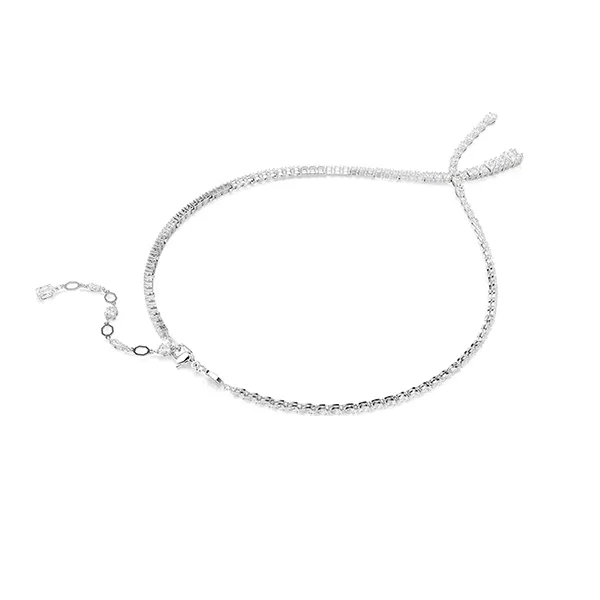 Dây Chuyền Nữ Swarovski Matrix Y Necklace Mixed Cuts White Rhodium Plated 5692533 Màu Trắng Bạc