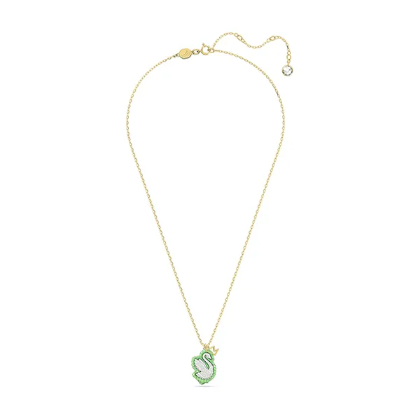 Dây Chuyền Nữ Swarovski Pop Swan Pendant Swan Green Gold Tone Plated 5649198 Màu Vàng Xanh