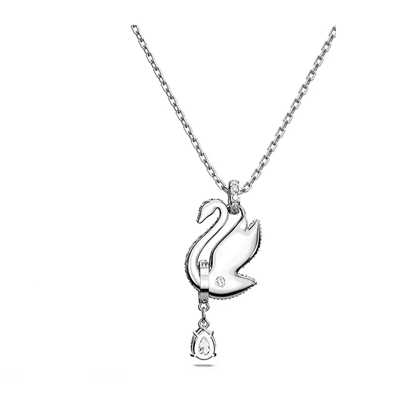 Dây Chuyền Nữ Swarovski Swan, Blue, Rhodium Plated 5660597 Màu Xanh Bạc