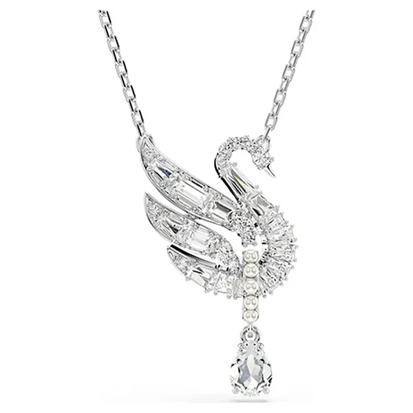 Dây Chuyền Swarovski Swan Pendantswan, White, Rhodium Plated 5723387 Màu Bạc