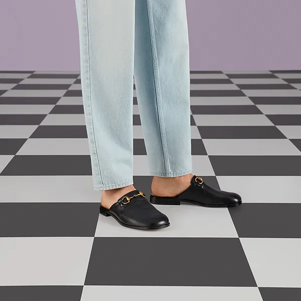 Dép Sục Nam Gucci Horsebit Slipper Black 723654-1W600-1000 Màu Đen Size 41