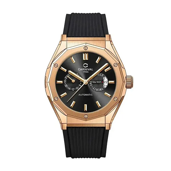 Đồng Hồ Nam Carnival Automatic 8188G-VH-DCS-D Màu Đen - Vàng
